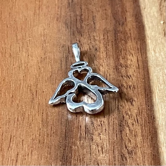Open Heart Angel in Sterling Silver 925 by JWBR‎ Pendant - Picture 4 of 7